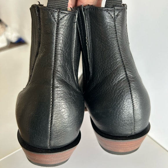 {Sz10} JB Dillon Ankle Boots Heeled Slip On Leather Women’s - Picture 5 of 13